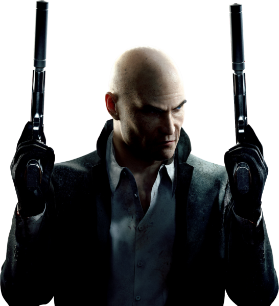 Hitman Dual Wielding Silenced Pistols PNG image