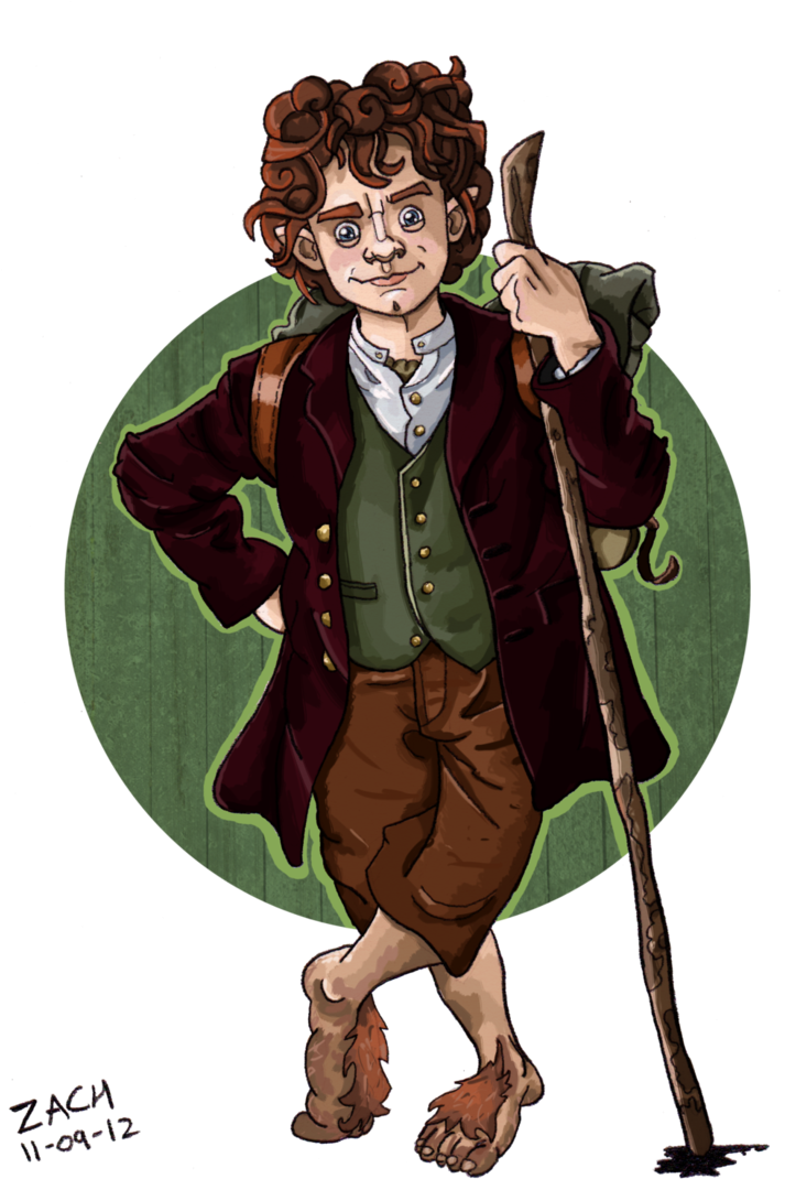 Hobbit Adventure Begins Illustration PNG image