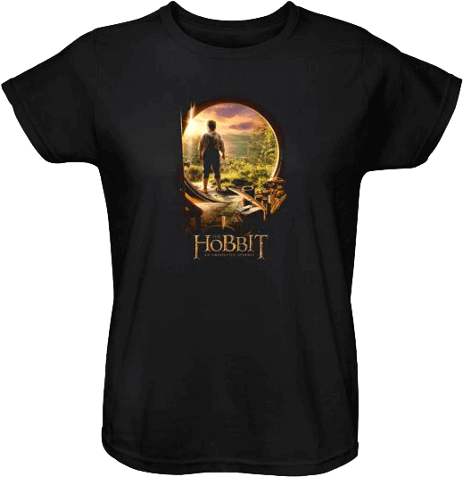 Hobbit Movie Graphic T Shirt PNG image