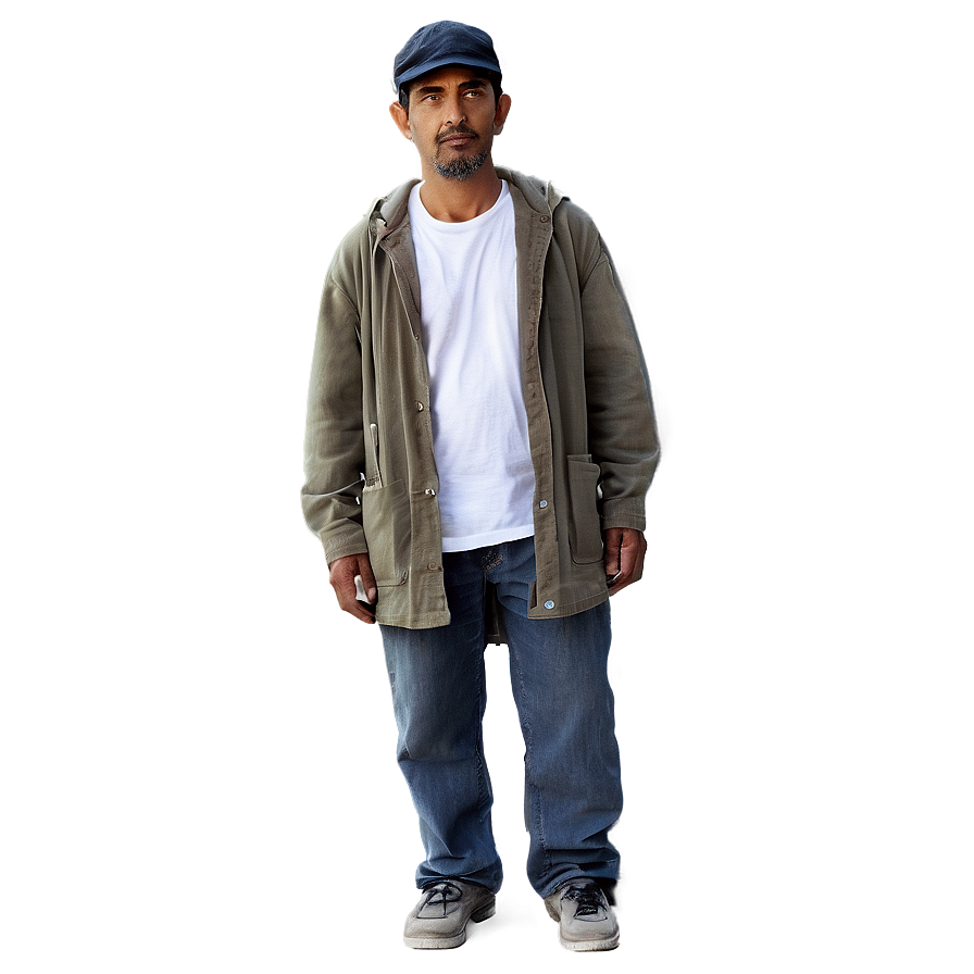 Hobo In Urban Setting Png Ysf PNG image