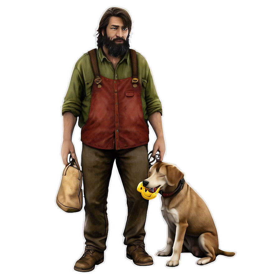 Hobo With Dog Companion Png 3 PNG image