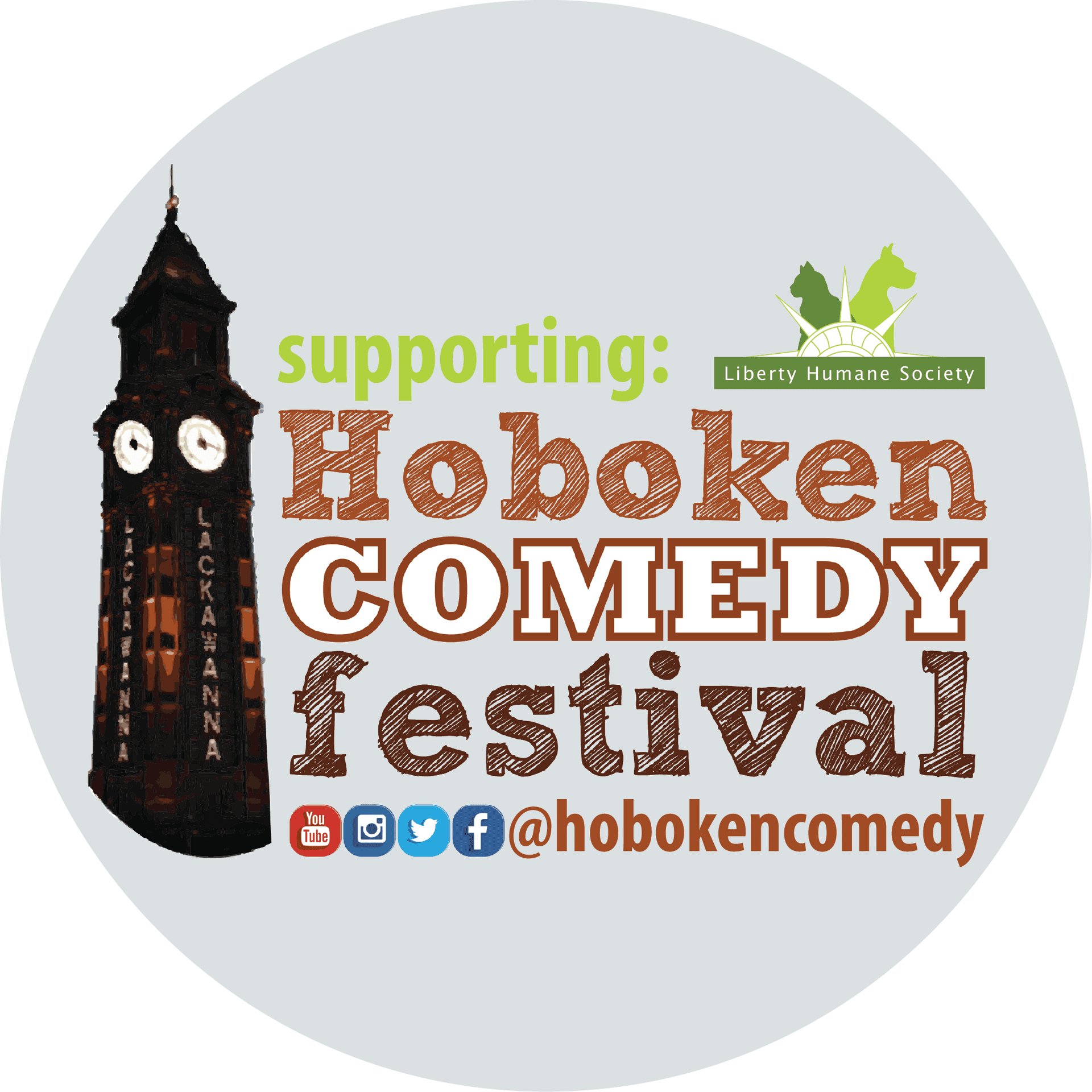 Hoboken Comedy Festival Support Graphic PNG image