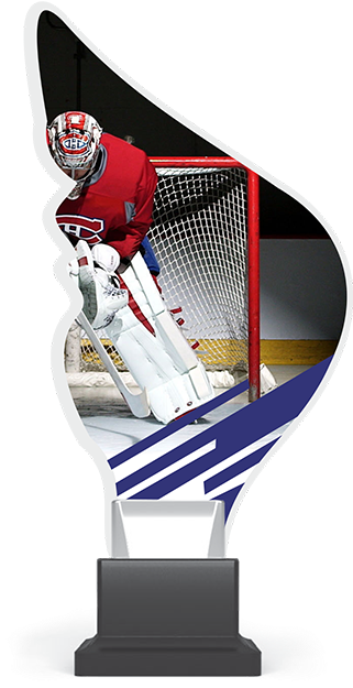 Hockey Goalie Trophy Design PNG image