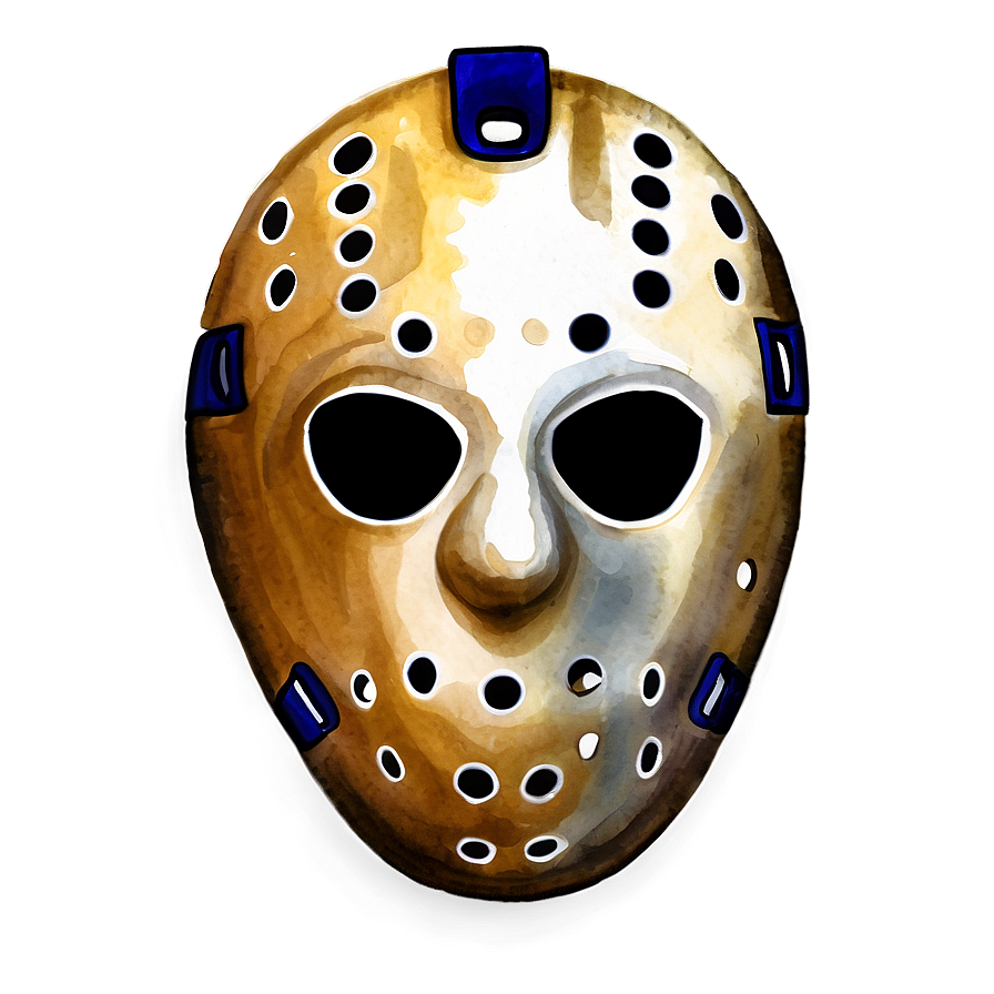 Hockey Mask In Watercolor Png 06212024 PNG image