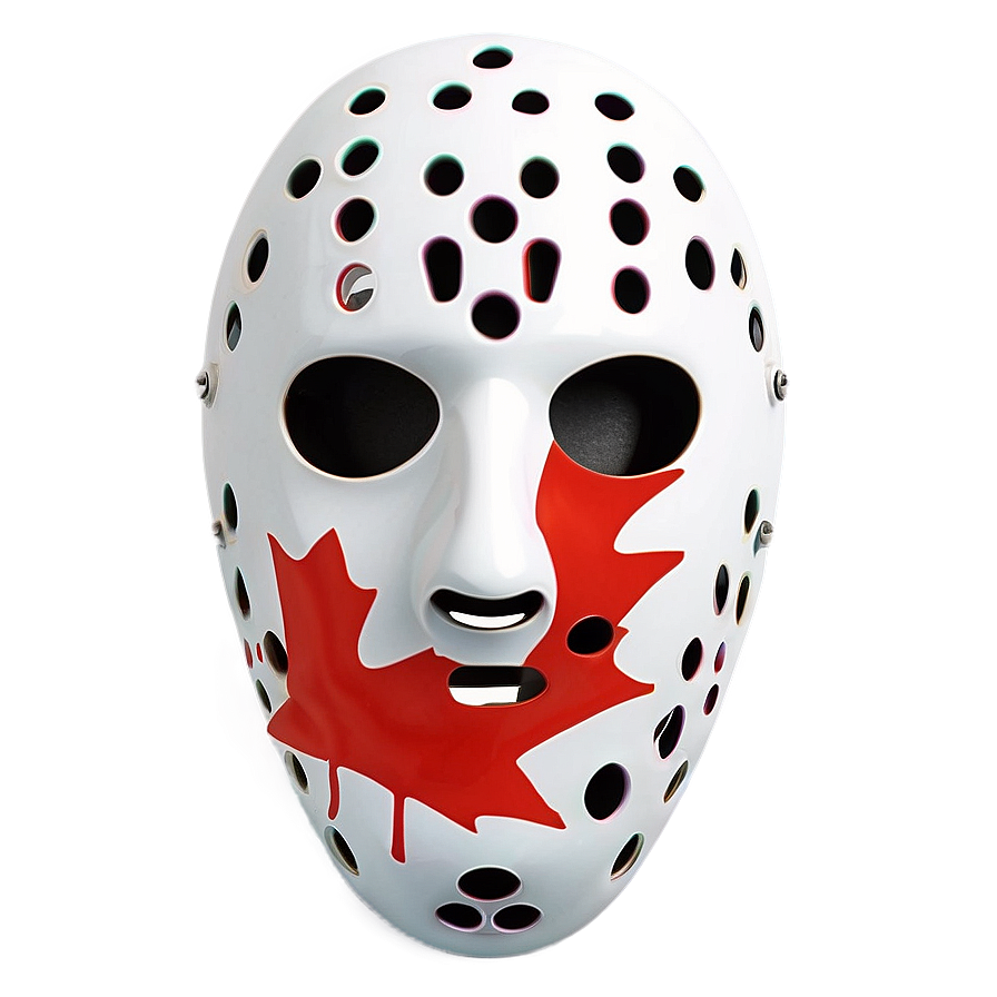 Hockey Mask With Canadian Flag Png Xwn72 PNG image