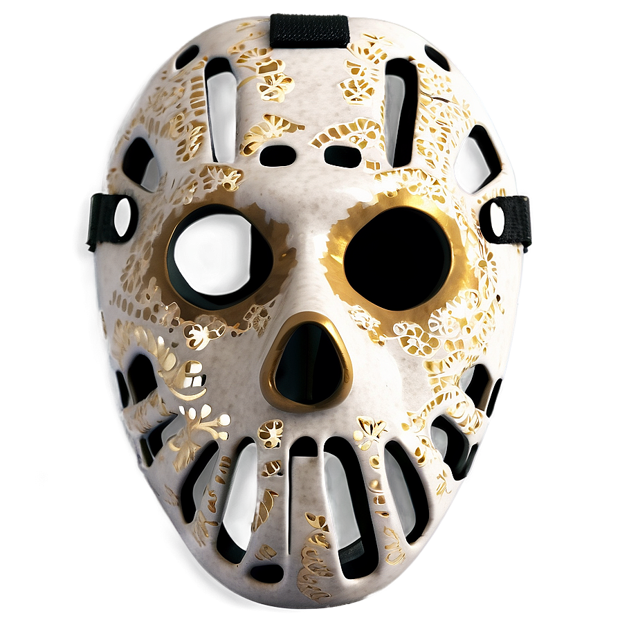 Hockey Mask With Skull Motif Png 06212024 PNG image