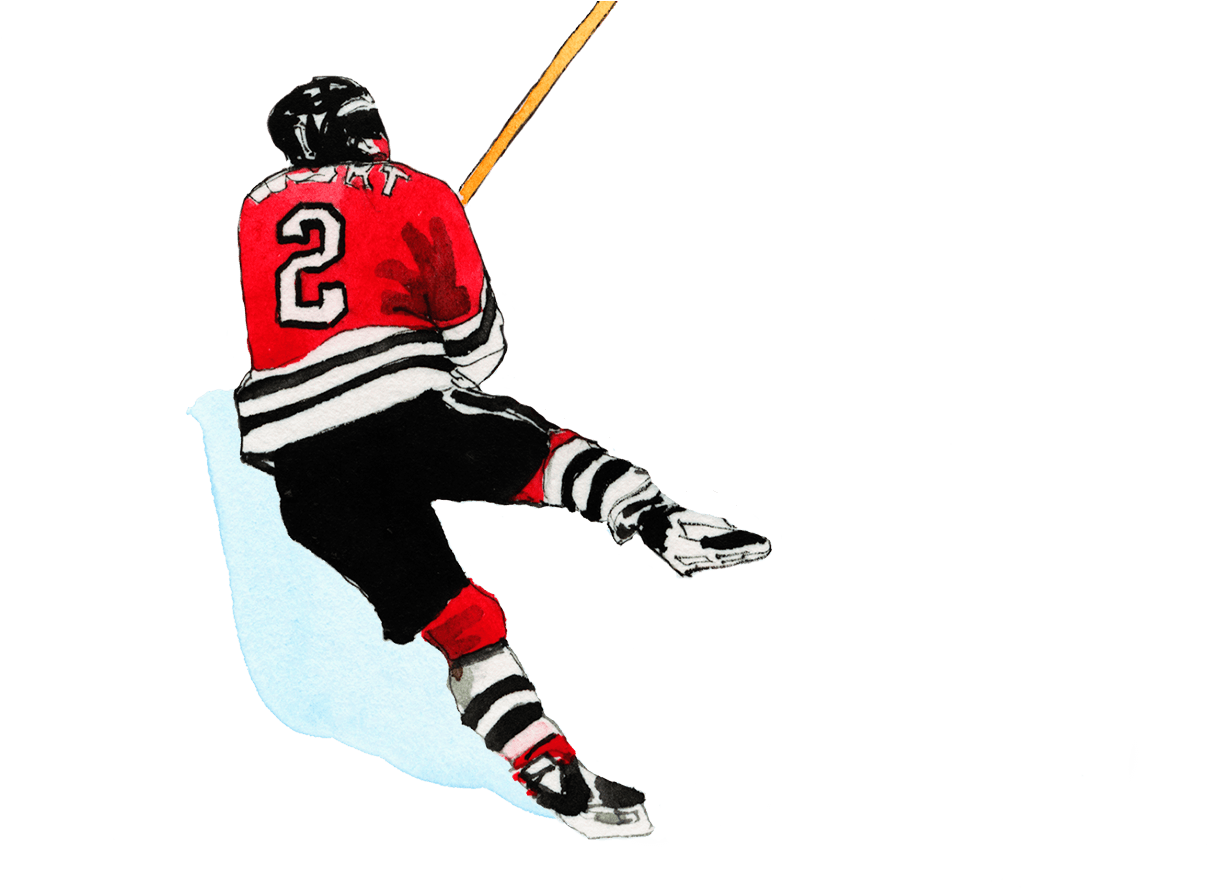 Hockey_ Player_ Action_ Sketch PNG image