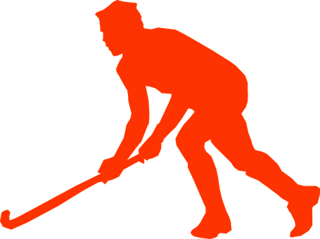 Hockey Player Silhouette PNG image