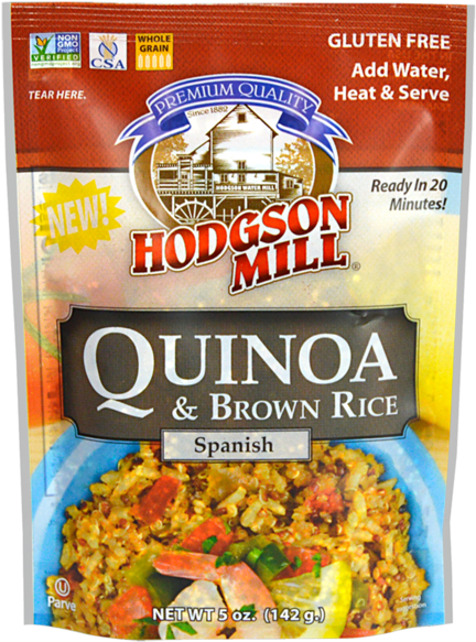 Hodgson Mill Quinoa Brown Rice Spanish Package PNG image