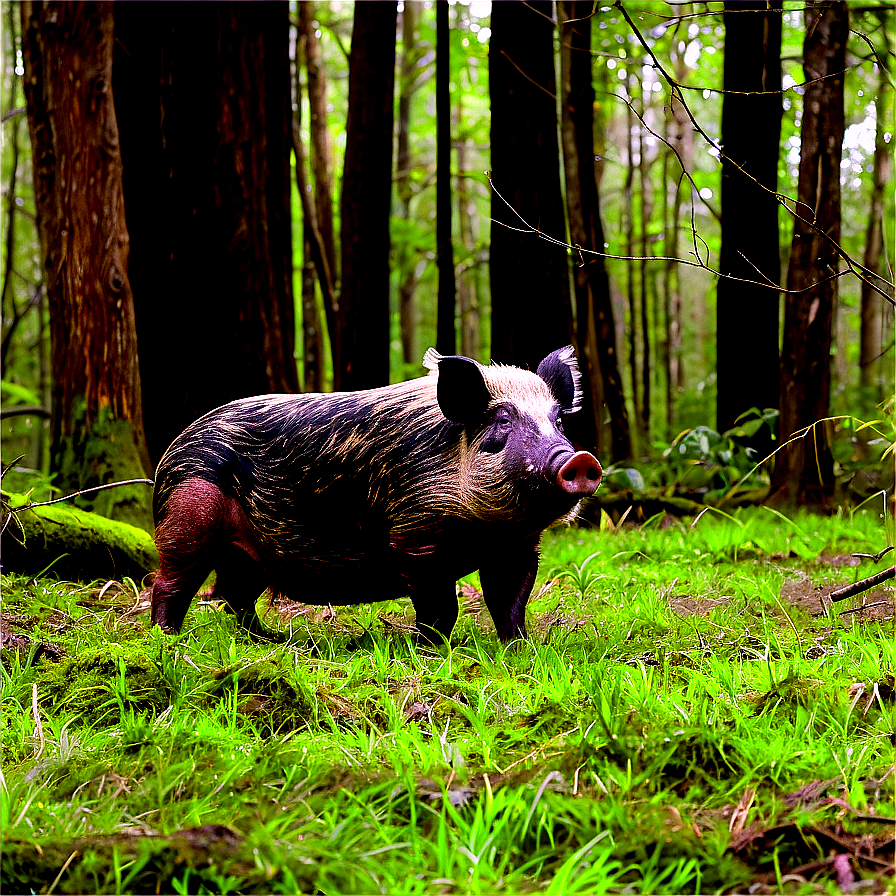 Hog In Forest Png Agq PNG image