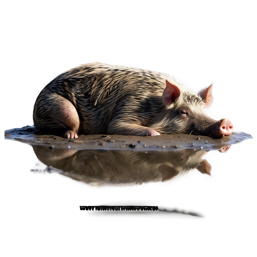 Hog In Mud Png 25 PNG image