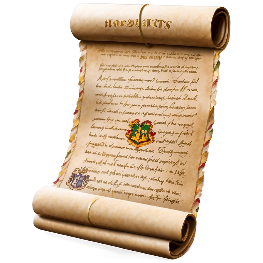 Hogwarts Acceptance Letter Scroll Png Pqw PNG image