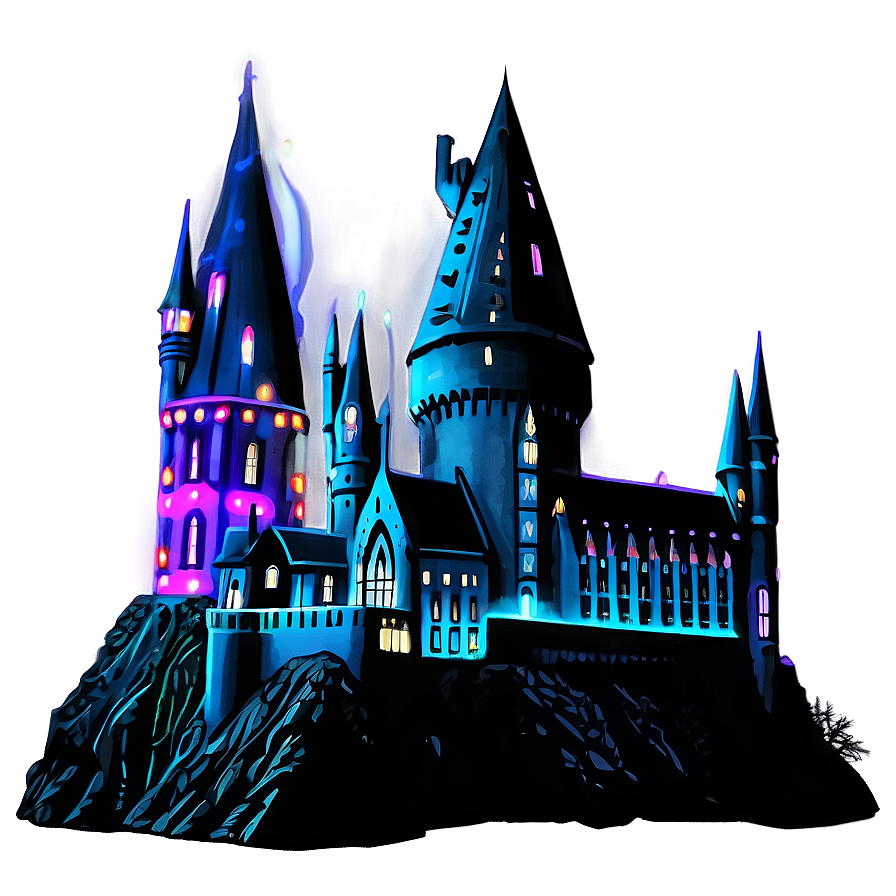 Hogwarts Christmas Lights Png Hda28 PNG image