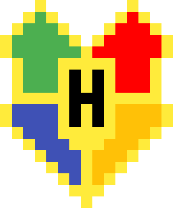 Hogwarts Crest Pixel Art PNG image