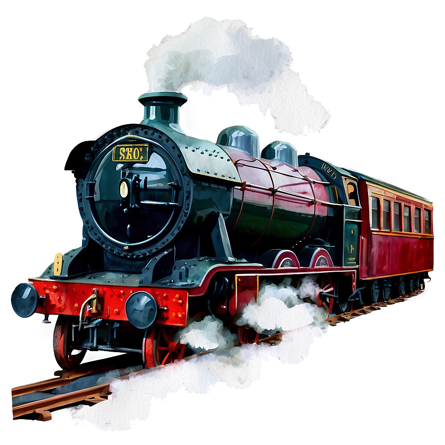 Hogwarts Express Watercolor Png Ige46 PNG image