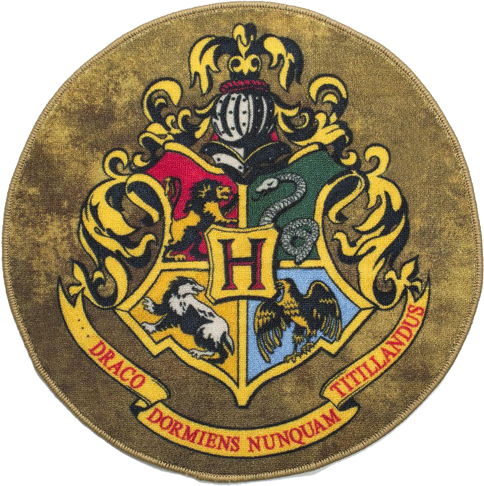 Hogwarts School Crest Embroidery PNG image