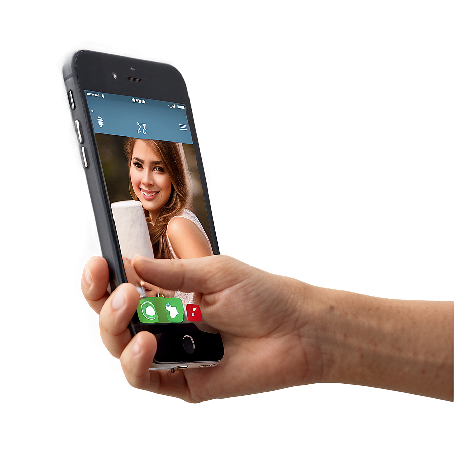 Holding Phone C PNG image