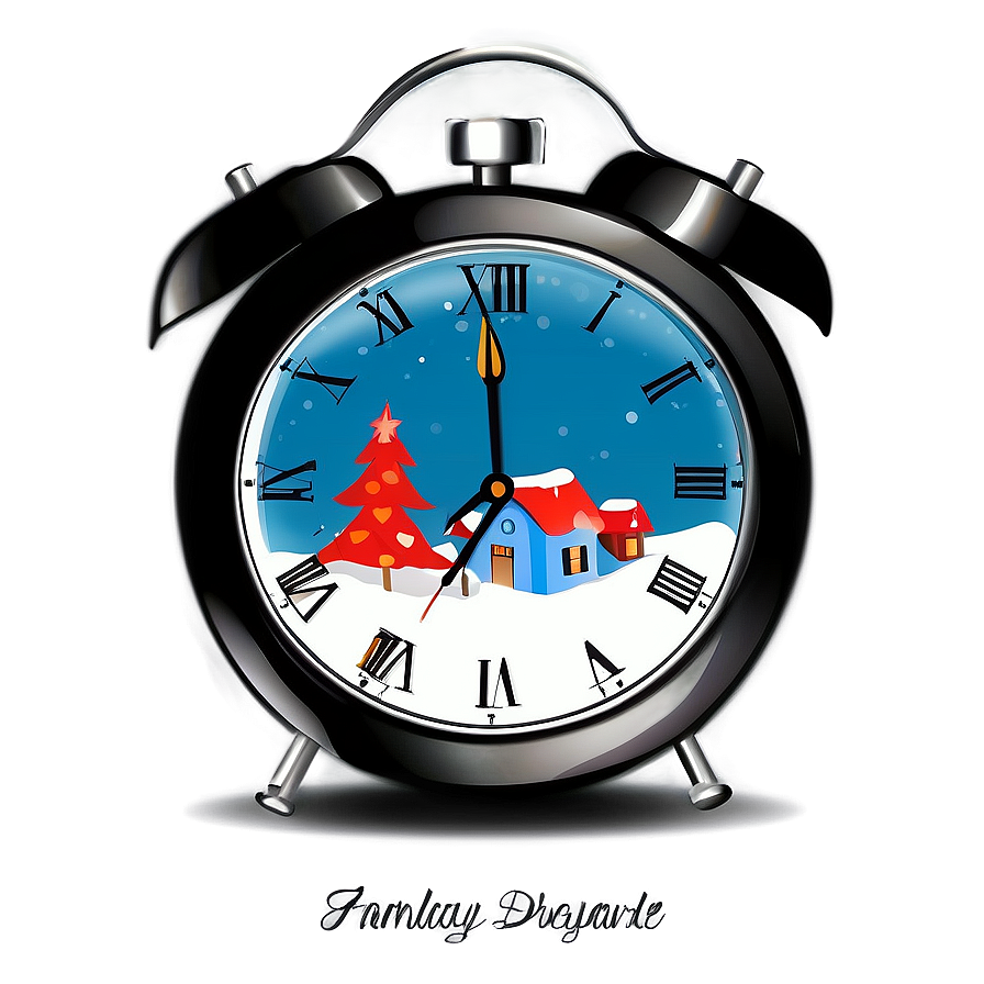 Holiday Clock Clipart Png Pys PNG image