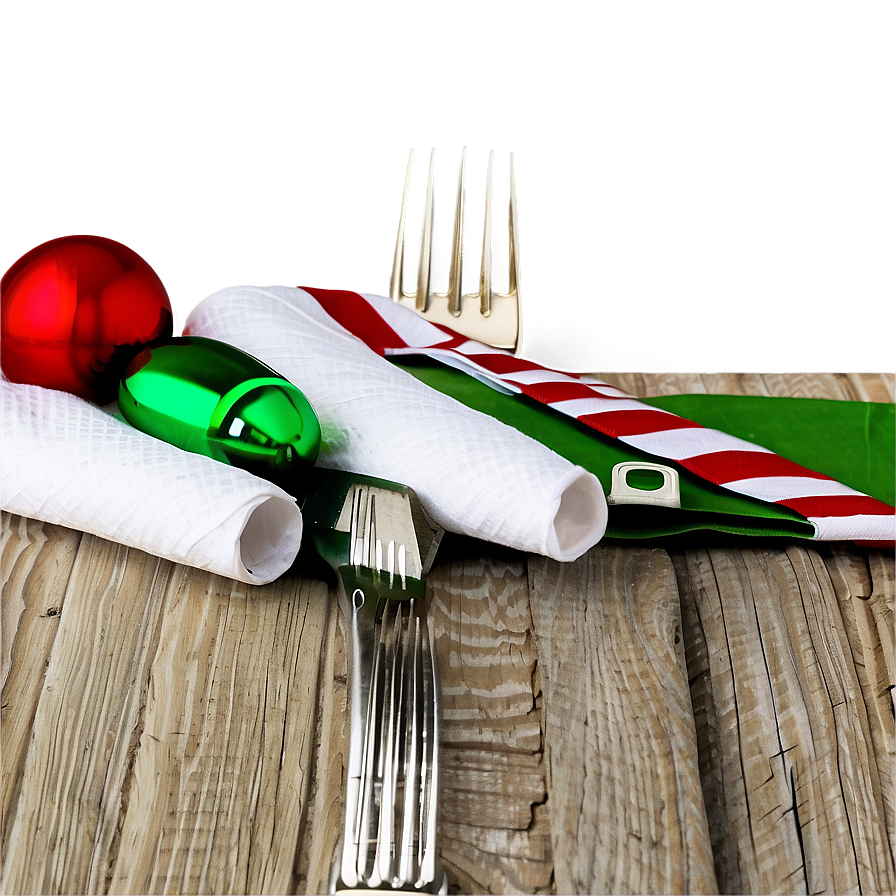 Holiday Dinner Napkin Png 05252024 PNG image