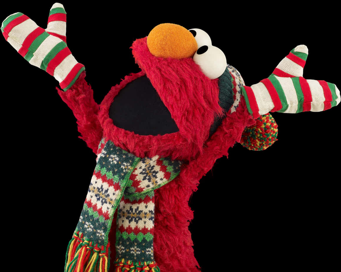 Holiday Elmo Celebration PNG image