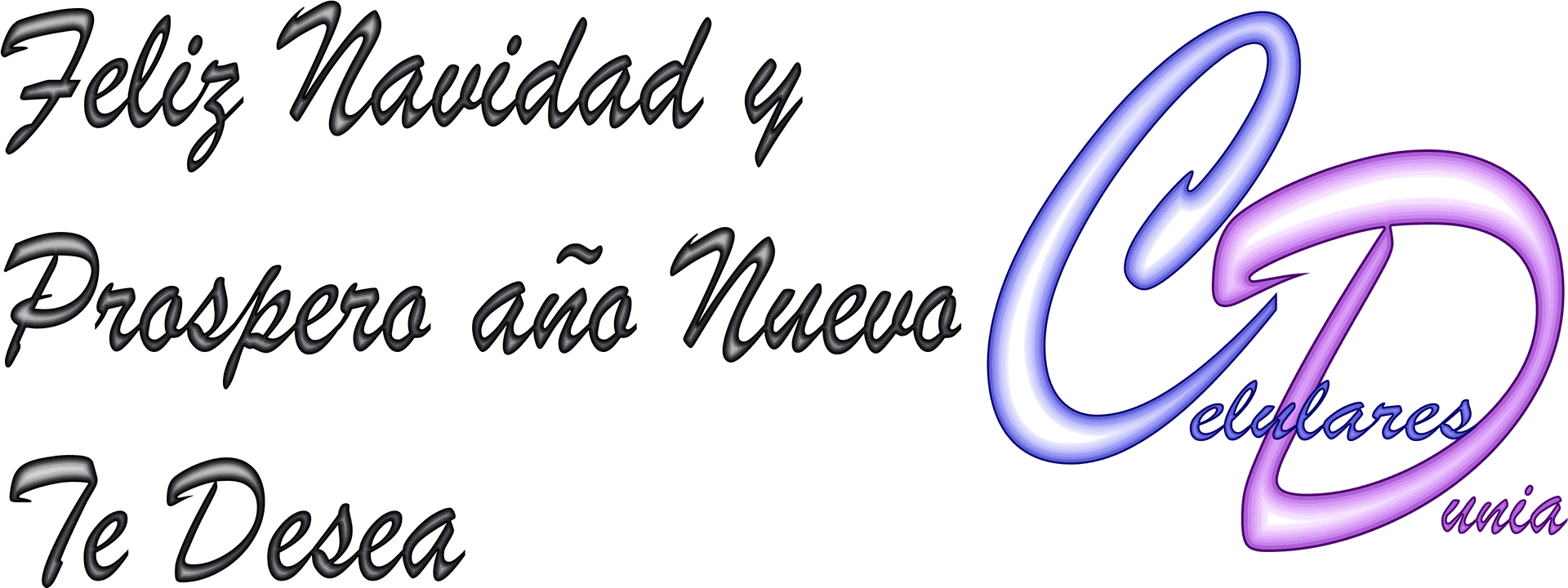 Holiday Greeting Spanish Celulares Cinco Logo PNG image