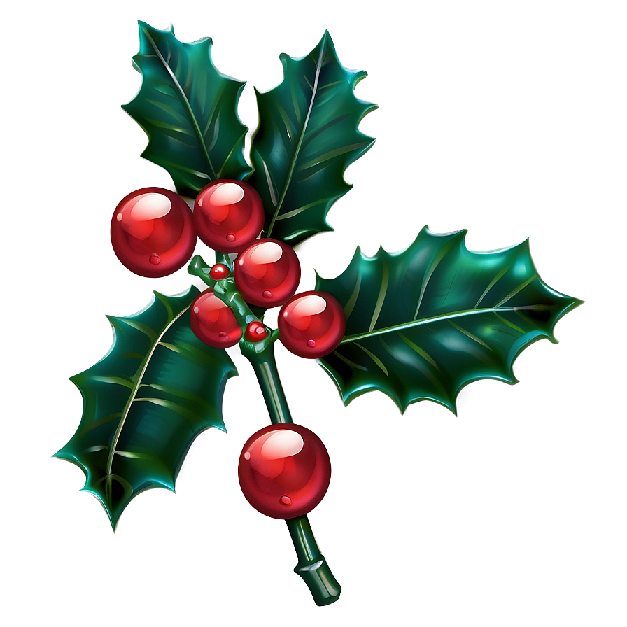 Holiday Holly Png 05252024 PNG image