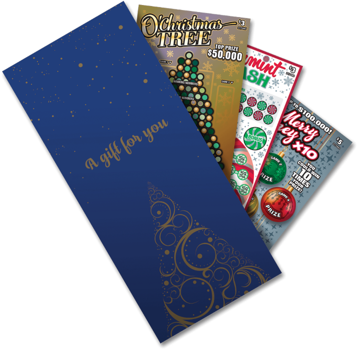 Holiday Lottery Tickets Gift Envelope PNG image