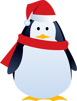 Holiday Penguin Cartoon PNG image