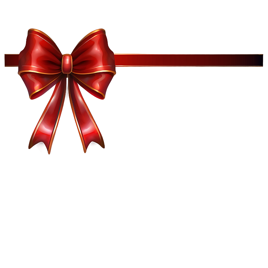 Holiday Red Bow Png 05252024 PNG image