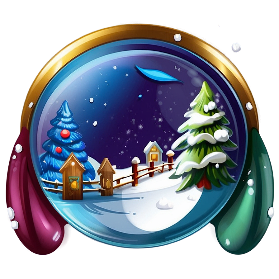 Holiday Snow Globe Png 06252024 PNG image