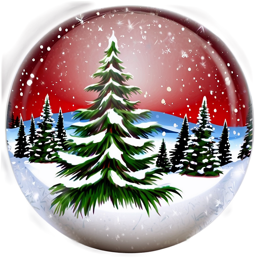 Holiday Snow Globe Png 1 PNG image