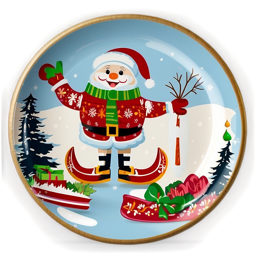 Holiday Theme Plates Png 06212024 PNG image