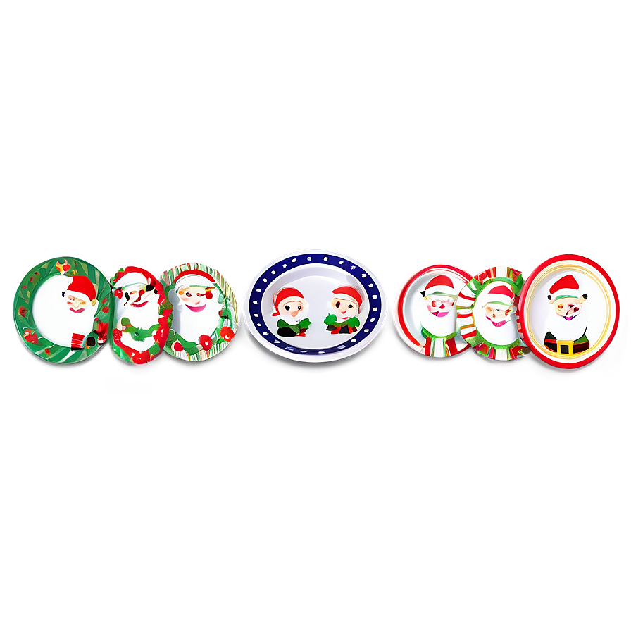 Holiday Theme Plates Png Fok PNG image