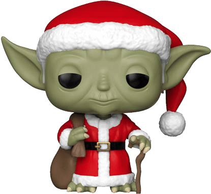 Holiday Yoda Figurine PNG image