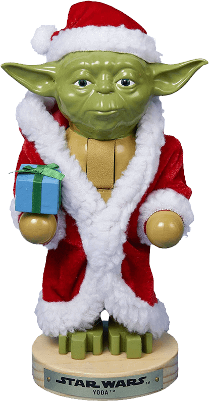 Holiday Yoda Figurine PNG image