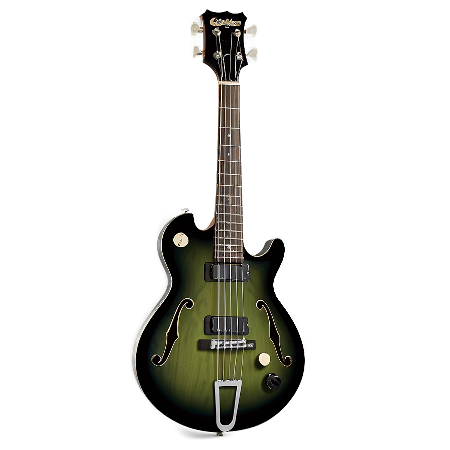 Hollow Body Bass Guitar Png 06202024 PNG image