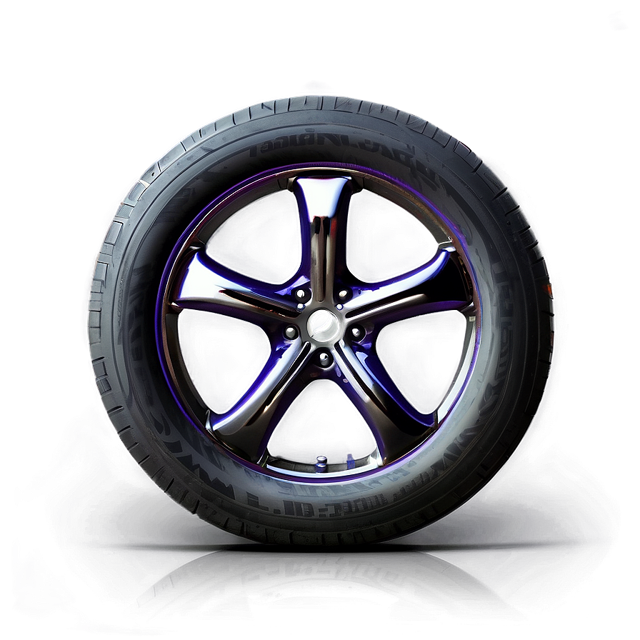 Hollow Spoke Car Wheel Png 06122024 PNG image