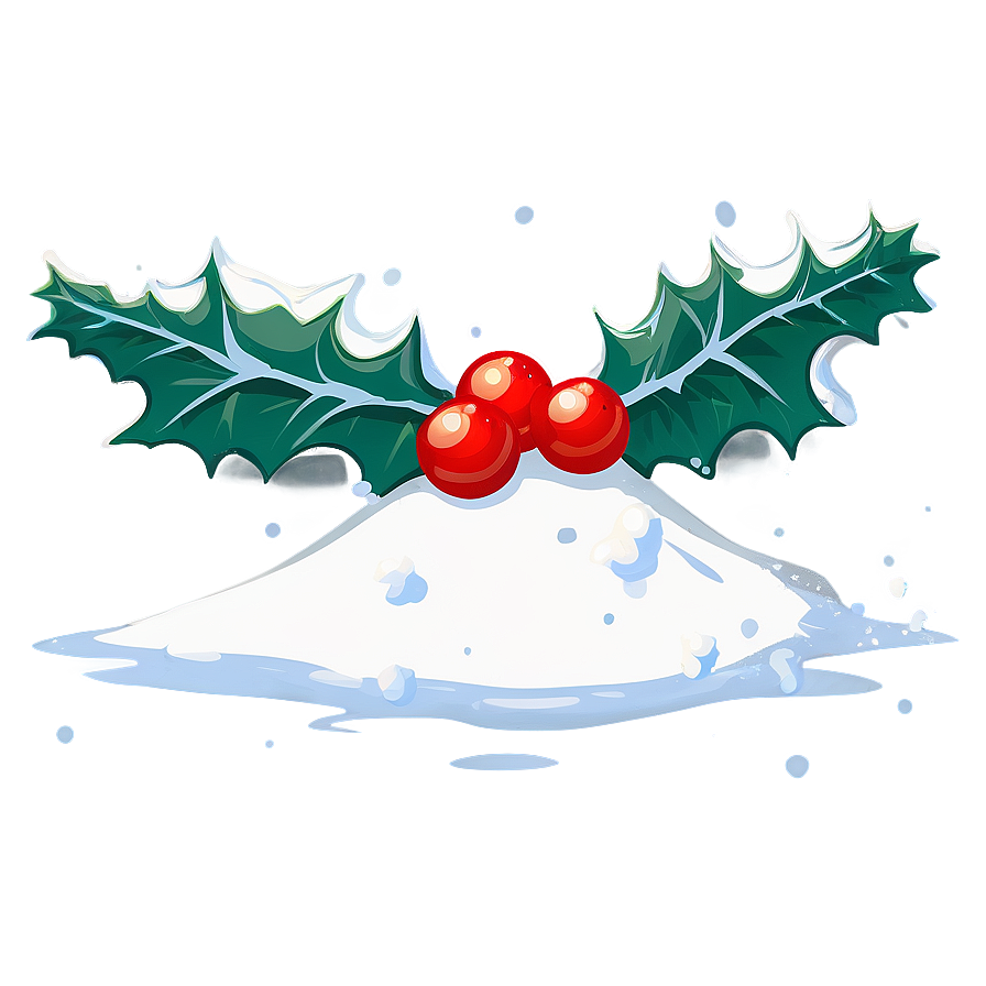 Holly And Snow Png Ddy25 PNG image