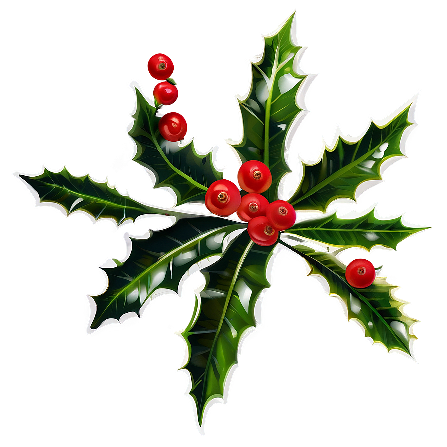 Holly Branch Png 05252024 PNG image