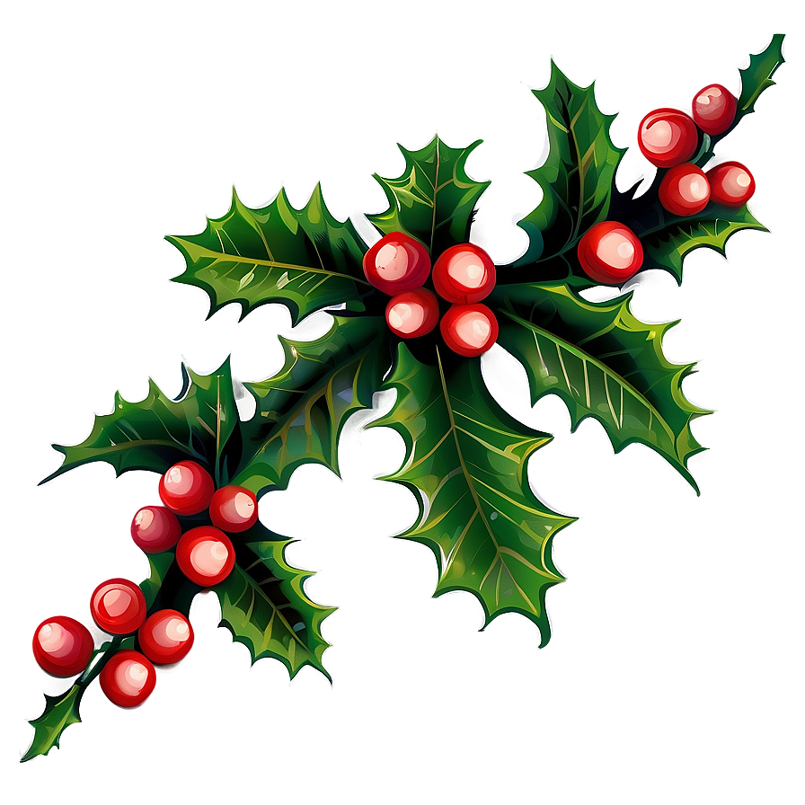 Holly Garland Png 05252024 PNG image