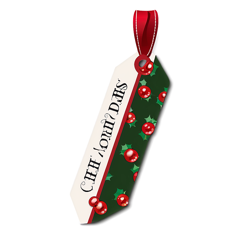 Holly Jolly Christmas Tag Png Wgx PNG image