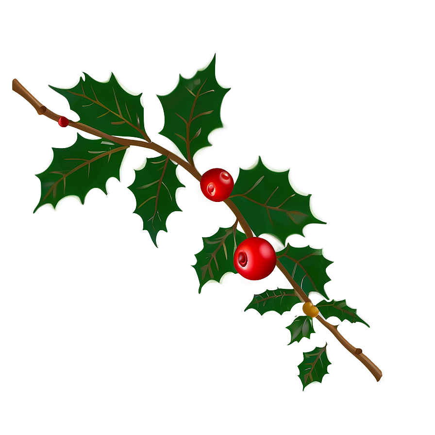 Holly Silhouette Png 05252024 PNG image