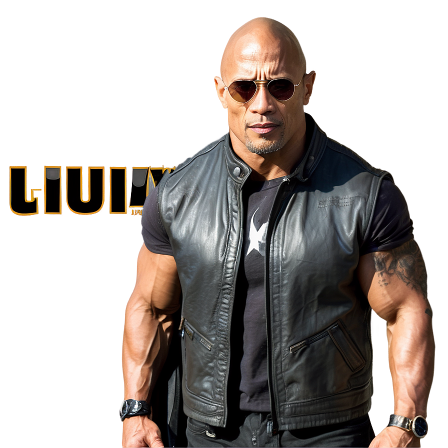 Hollywood Star The Rock Png Dho PNG image