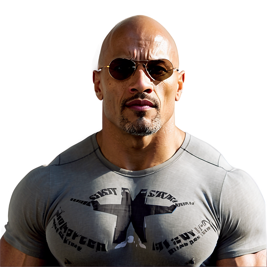 Hollywood Star The Rock Png Vxf73 PNG image