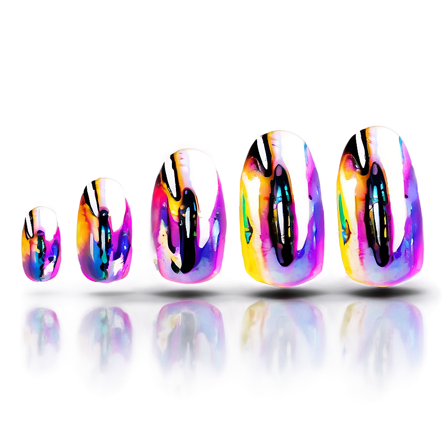 Holographic Acrylic Nails Inspiration Png Kss71 PNG image