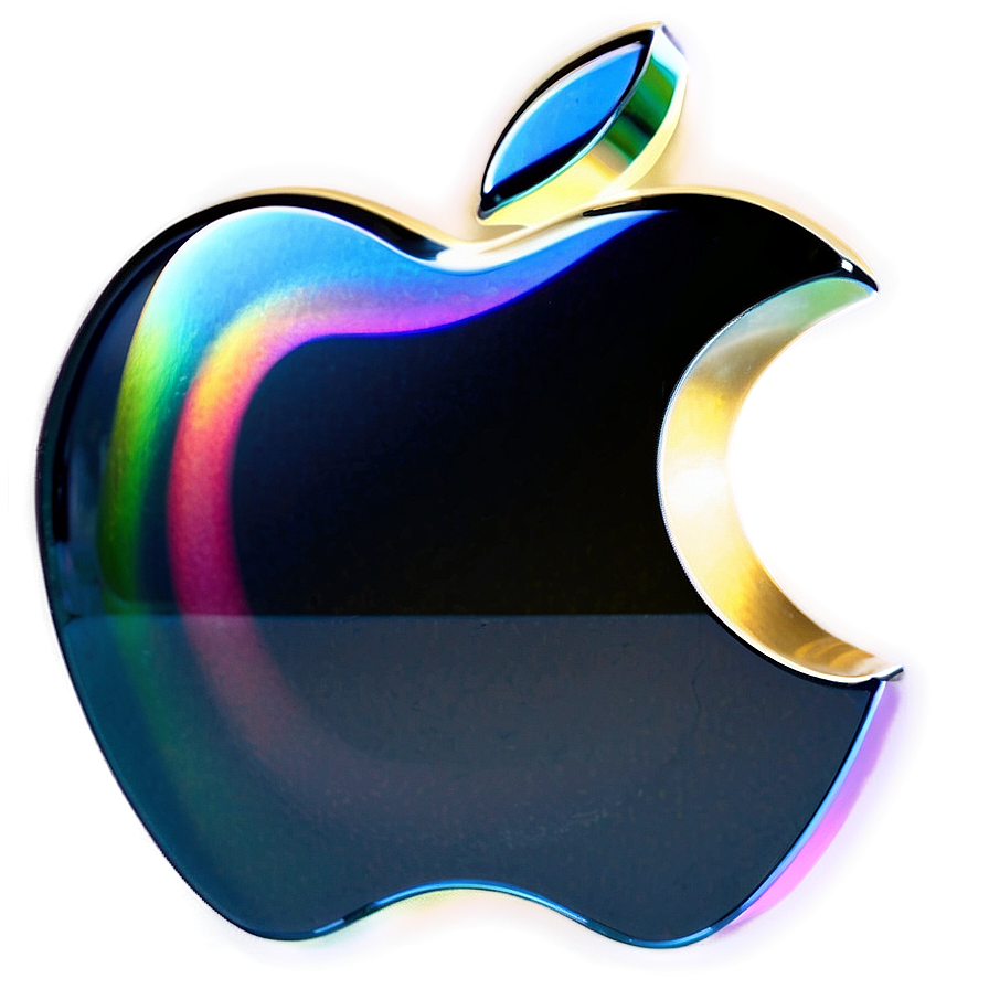 Holographic Apple Logo Png Vad PNG image