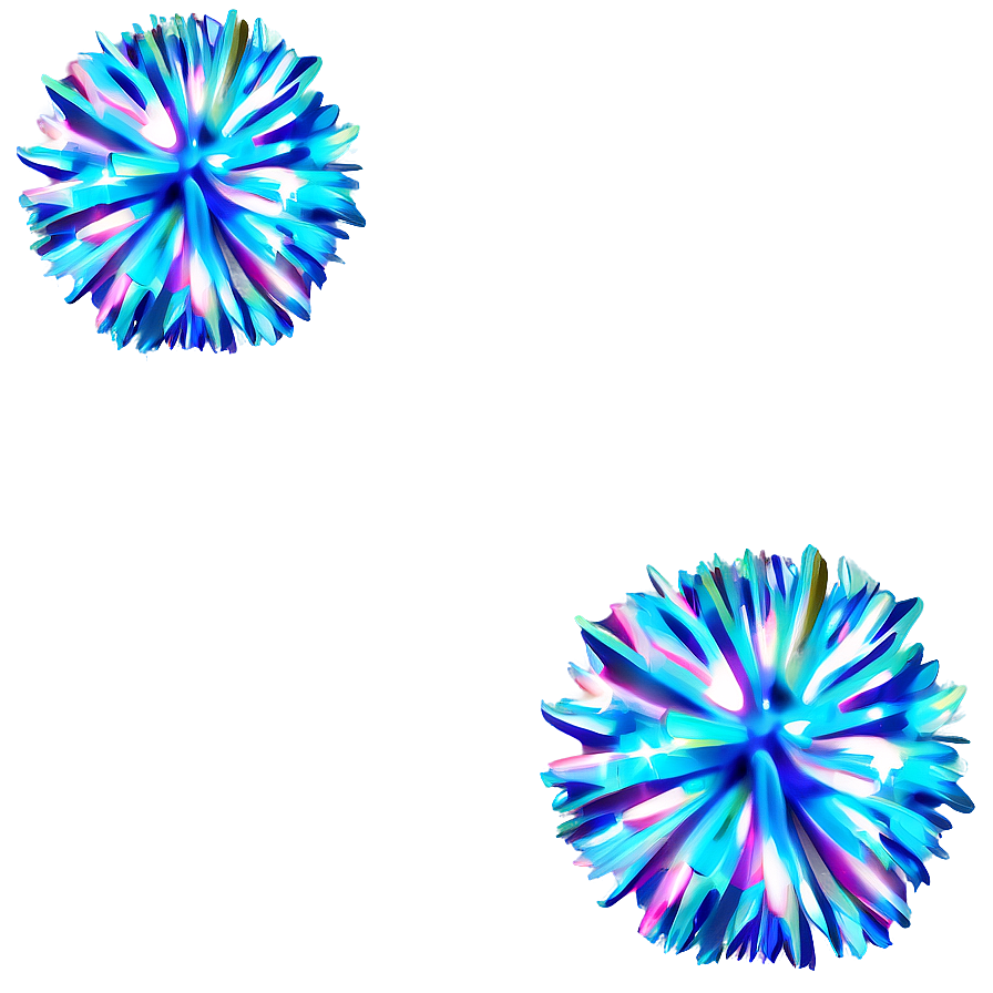 Holographic Cheer Pom Poms Png Skm PNG image