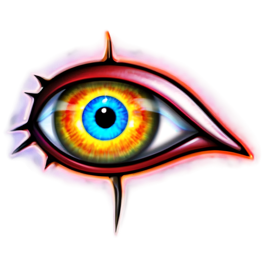 Holographic Evil Eye Png 05232024 PNG image