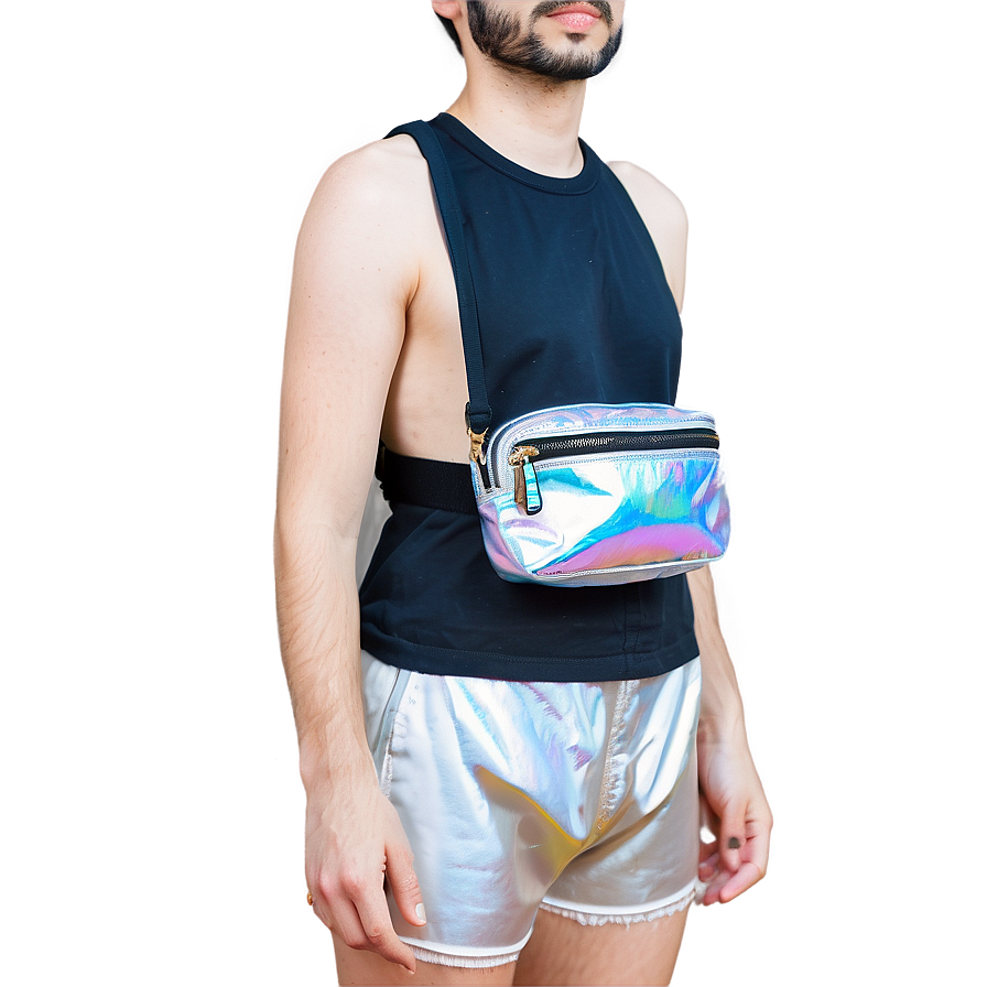 Holographic Fanny Pack Png Guo46 PNG image