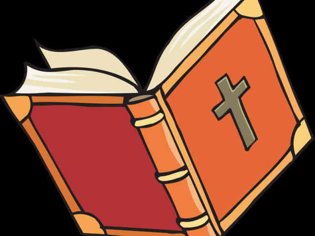 Holy Bible Cartoon Illustration PNG image